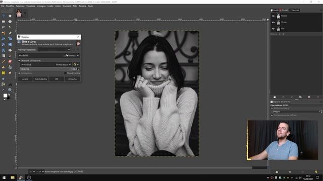 Bianco e Nero fatto bene con Gimp 2.10 смотреть онлайн