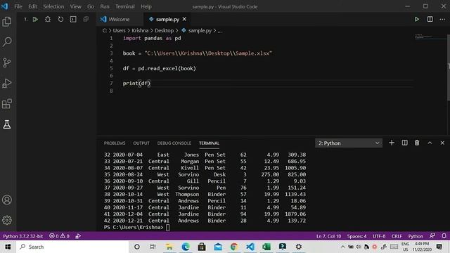 Reading & Examining an Excel File Using Python (Pandas) смотреть онлайн