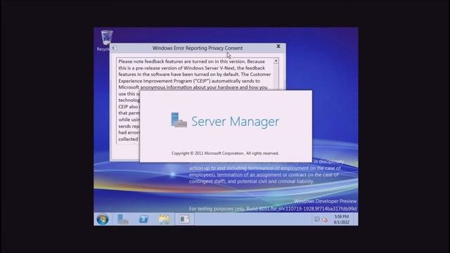 Установка Windows Server 2012 Build 8051 на VirtualBox