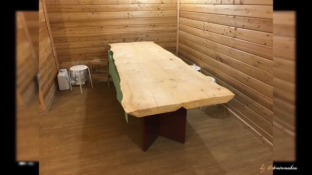 Стол из массива дерева - для САУНЫ, своими руками!!! смотреть онлайн