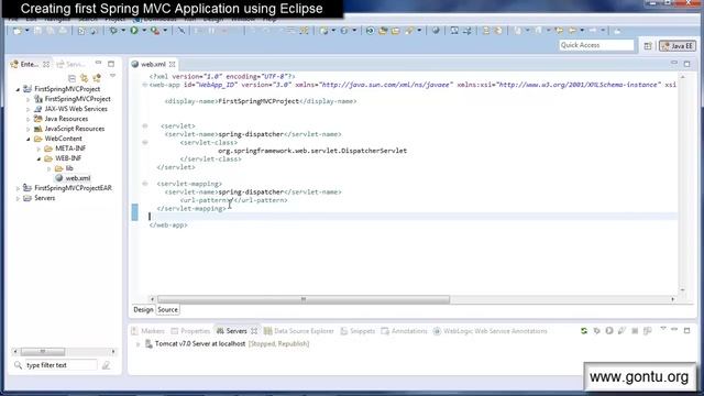Spring MVC Tutorials 05 - Creating first Spring MVC Web Application using Eclipse IDE (01) смотреть онлайн