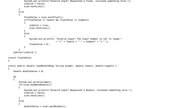 Code Review: Java foolproof input class смотреть онлайн