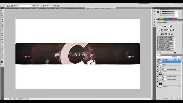 C L A S S I C Banner - Speedart [Cinema 4D and Photoshop CS5] смотреть онлайн