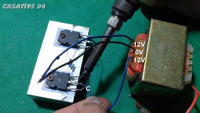 Make Inverter 12v To 220v With Transistor D718 - How To Make Inverter 12v To 220v At Home - No Ic