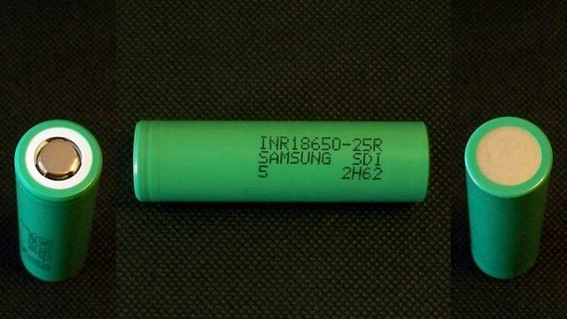 Samsung 25R - high drain 18650 Li-ion battery (discharge capacity test) смотреть онлайн