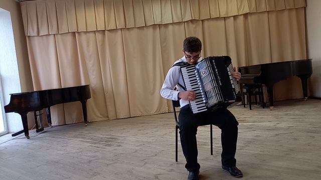 Самохин Антон, МБУ ДО ДШИ г Пролетарск, Р.н.п. "Как у наших, у ворот" смотреть онлайн