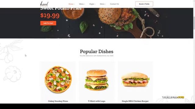 Koad - Restaurant and Bistro WordPress Theme italian food modern food Website Builder смотреть онлайн