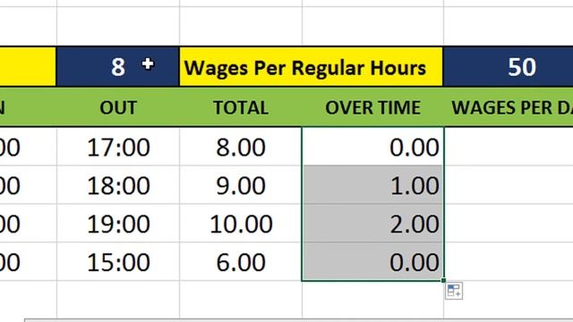 overtime Calculation formula in excel смотреть онлайн