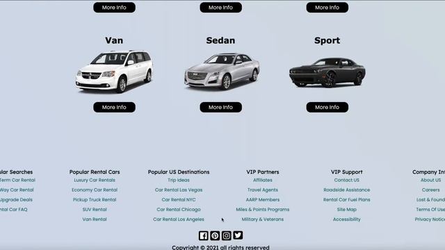 Car Rental mock up website смотреть онлайн