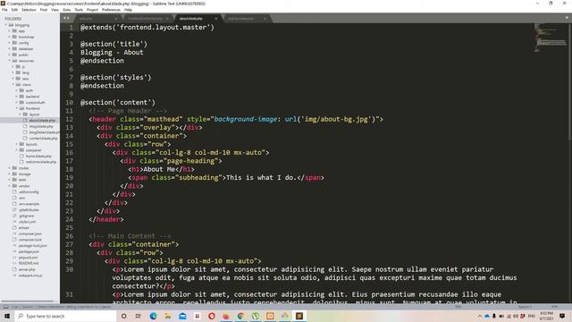 Laravel 7 blog (Episode 42 - how to display CMS data on frontend in english) смотреть онлайн