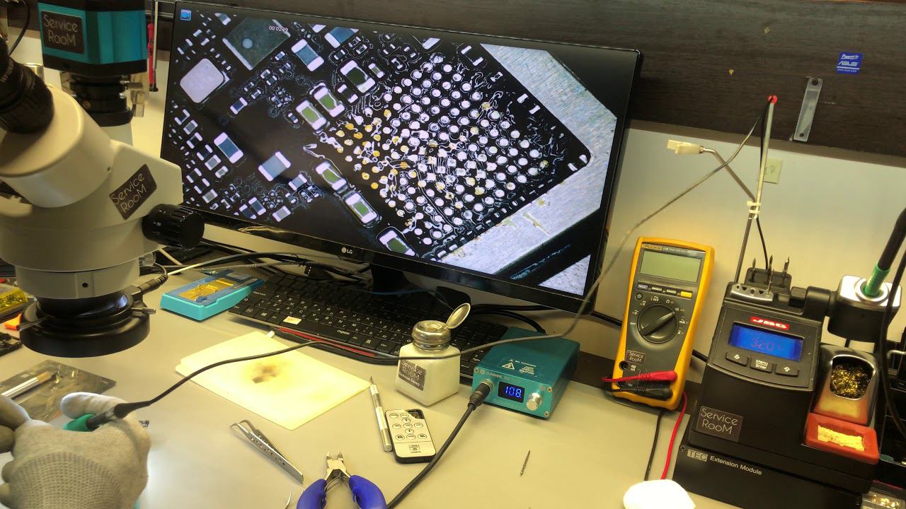 iPhone 7 нет звука, замена аудиокодека. Видео отчет для клиента смотреть онлайн