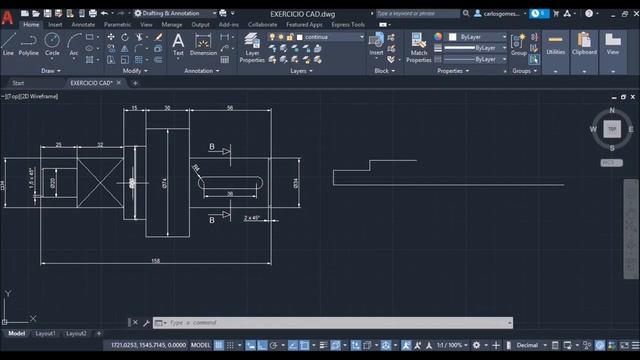 AutoCAD básico - Aula 01 | Como fazer o desenho em 2D смотреть онлайн