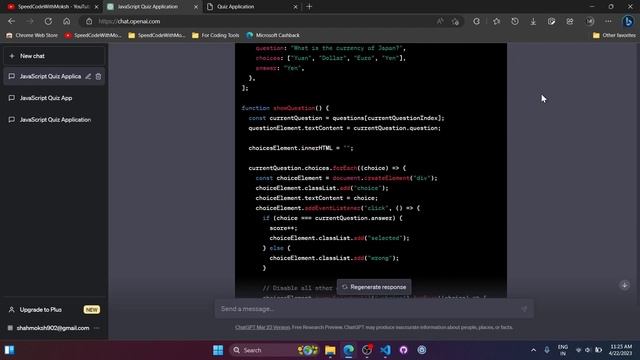 Unleash the Power of ChatGPT and JavaScript: Create Your Own Quiz App смотреть онлайн