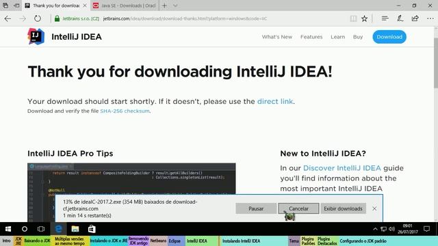 Como instalar o IntelliJ IDEA e o JDK corretamente смотреть онлайн