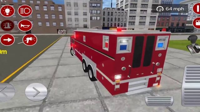 Emergency American Real Firefighters Truck Driving Game – Fire Truck Game - Android Gameplay смотреть онлайн