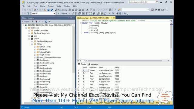 Excel Power Query Connect SQL Server Show Even or Rows смотреть онлайн