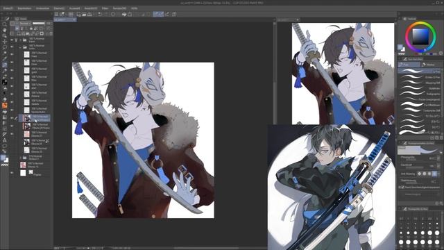 [OC Speedpaint] 2021 Anime character illustration - Clip Studio Paint смотреть онлайн