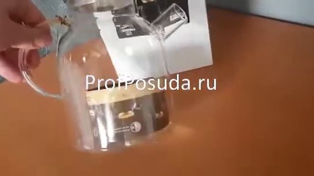 Чайник заварочный 1700 мл термостекло с деревянный крышкой Thermo Glass арт 1022682 смотреть онлайн