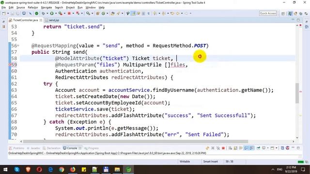 Build Online Help Desk with Spring MVC - Part 13 - Upload Ticket Images смотреть онлайн