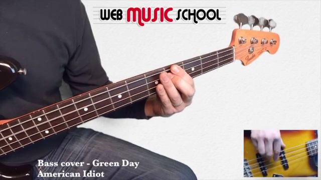 Green Day - American Idiot - BASS COVER смотреть онлайн