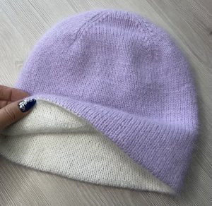 ОБЗОР МАСТЕР-КЛАССА ПО ВЯЗАНИЮ ДВОЙНОЙ ШАПКИ "БИНИ" ИЗ МОХЕРА НА ШЕЛКЕ