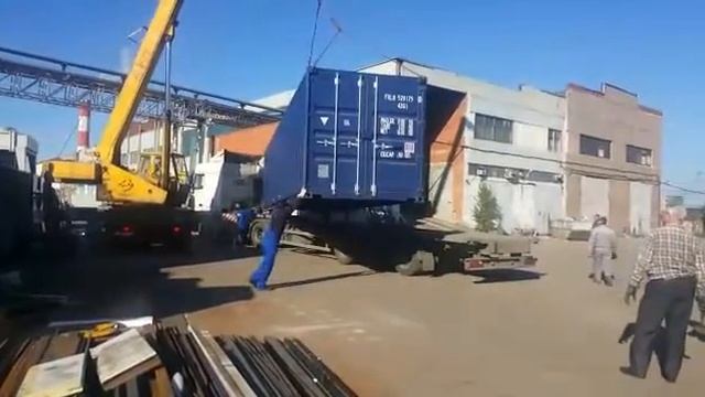 Погрузка реф-контейнера смотреть онлайн