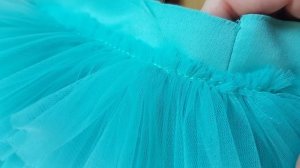 Как сшить нарядное платье с фатином. Платье зефирка. Фатиновое детское платье.