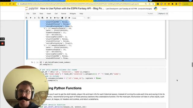 How to Use Python with the ESPN Fantasy API смотреть онлайн