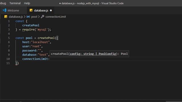 MySQL Database connection from node js application смотреть онлайн