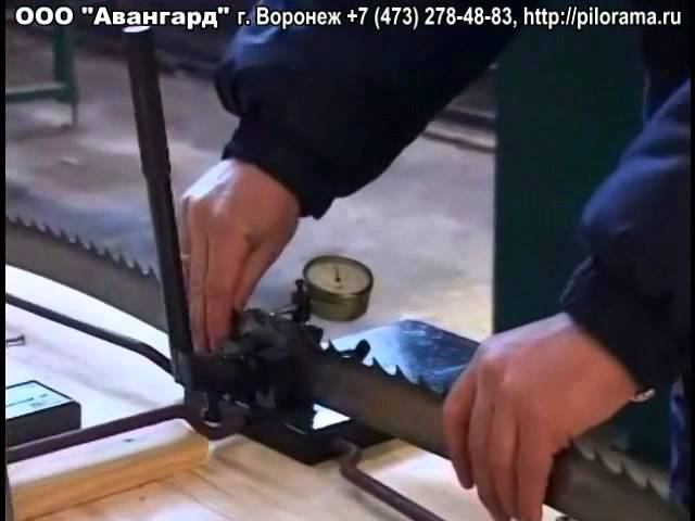 Устройство для разводки зубьев ленточных пил РУ-5 смотреть онлайн