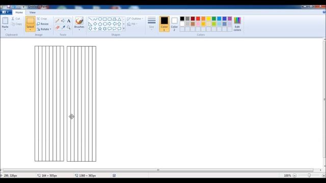 ms paint tutorial how to create or make grid in ms paint win xp and win7 смотреть онлайн