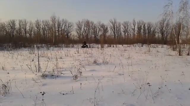 CF MOTO 500 по снегу смотреть онлайн