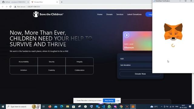Blockcahin donation Projects | send ethereum | etherjs | reactjs смотреть онлайн