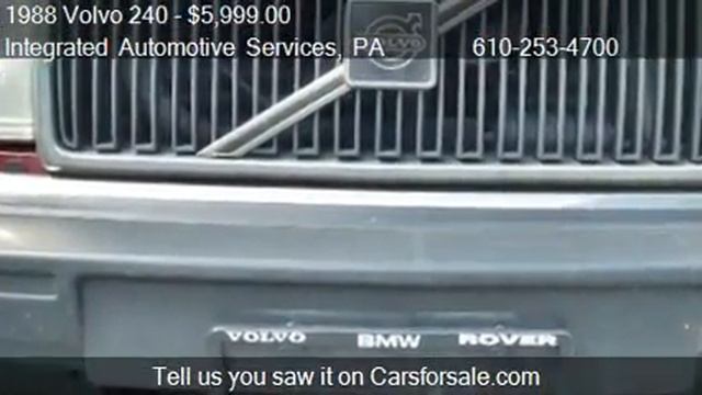 1988 Volvo 240 DL - for sale in Easton, PA 18042 смотреть онлайн