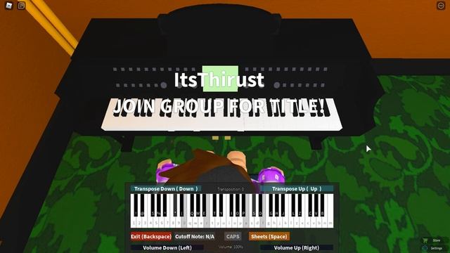 Playing the FIVE NIGHTS AT FREDDY'S THEME SONG on the ROBLOX PIANO (Sheets in Desc) смотреть онлайн