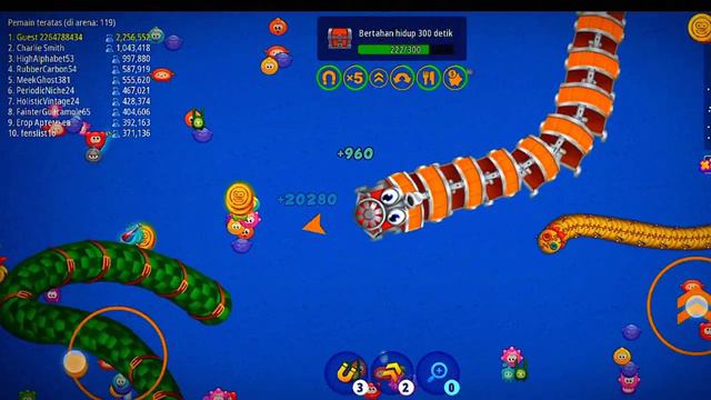 GAME WORMSZONE.IO | TRAIN WORM VS ALL WORMS | EPIC WORMS ZONE BEST GAMEPLAY смотреть онлайн