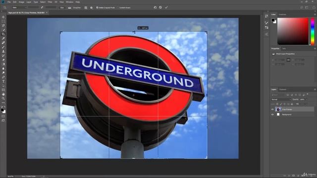 The Crop Tools Adobe Photoshop CC Tutorial (Part-84) смотреть онлайн