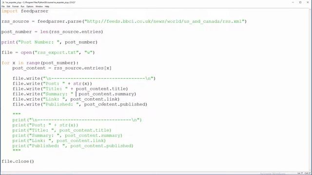 Kako Eksportovati RSS u TXT Fajl - Python смотреть онлайн