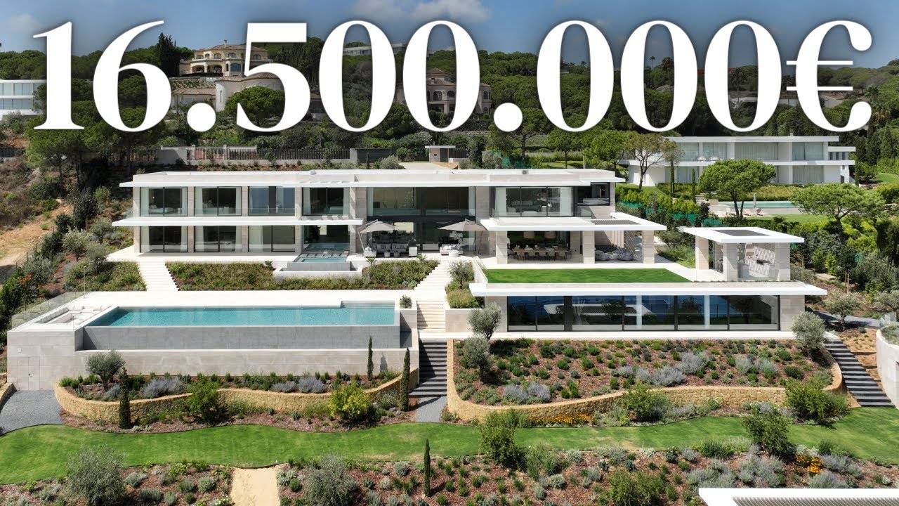 Touring A 16,500,000 Newly Built Spanish MEGA MANSION with INSANE Facilities ! смотреть онлайн