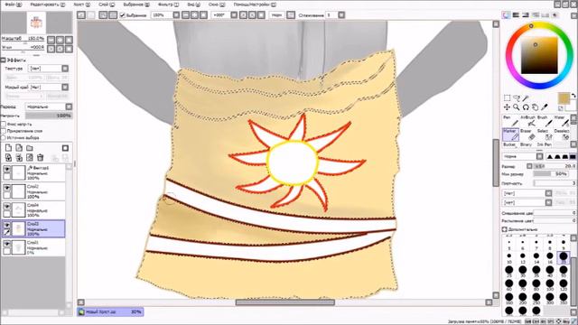 Dark Souls Solaire of Astora Paint Tool Sai Art process смотреть онлайн