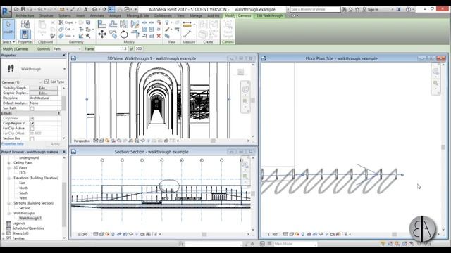 Animation in Revit (Walkthrough or Flyby) Tutorial смотреть онлайн