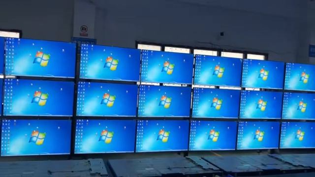 56pcs 55‘’ BOE 0 88 mm bezel LCD video wall смотреть онлайн