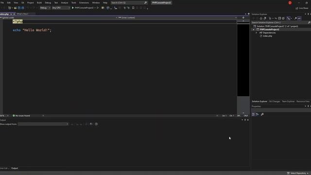 PHP Project in Visual Studio 2022 (Getting Started) смотреть онлайн