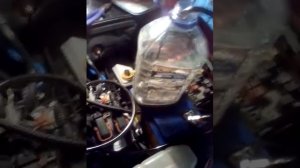 Замена масла на ФИАТ АЛЬБЕА через щуп насосом.