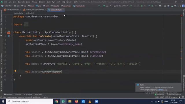 SearchView- How to add SearchView in Android App | Kotlin | Android Studio Tutorial - Quick + Easy смотреть онлайн