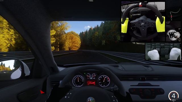 Alfa Romeo Giulietta QV on Nürburgring Nordschleife | Assetto Corsa | Fanatec CSL Elite смотреть онлайн