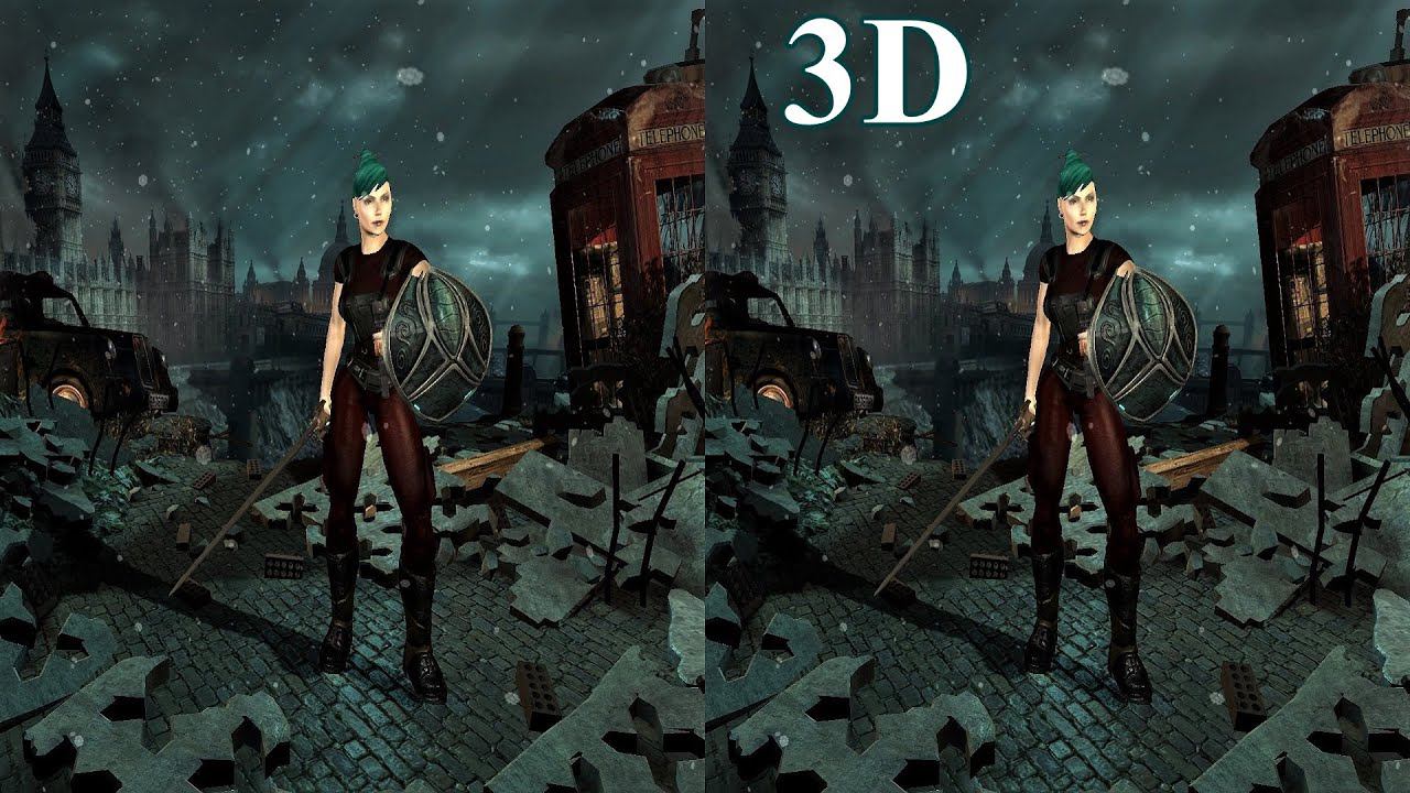 Hellgate  London 3D Video 1 SBS VR Box Google Cardboard