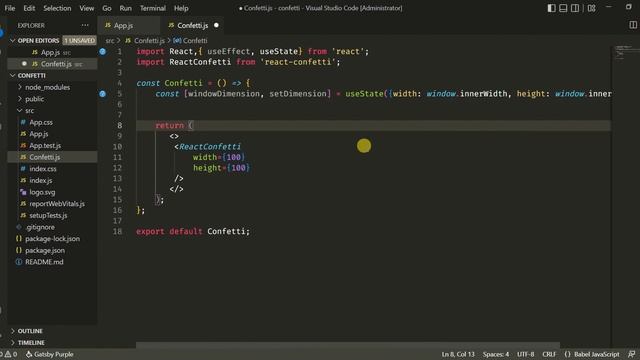 Confetti falling Animation Effect in React js | React Confetti Effect | React js Confetti Animatio смотреть онлайн