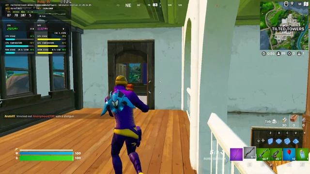 Fortnite Ryzen 7530U / iGPU / 32GB Low PM 1080p смотреть онлайн