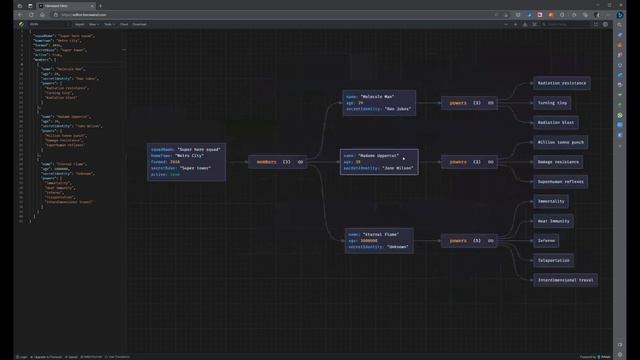 Visual JSON or XML! смотреть онлайн
